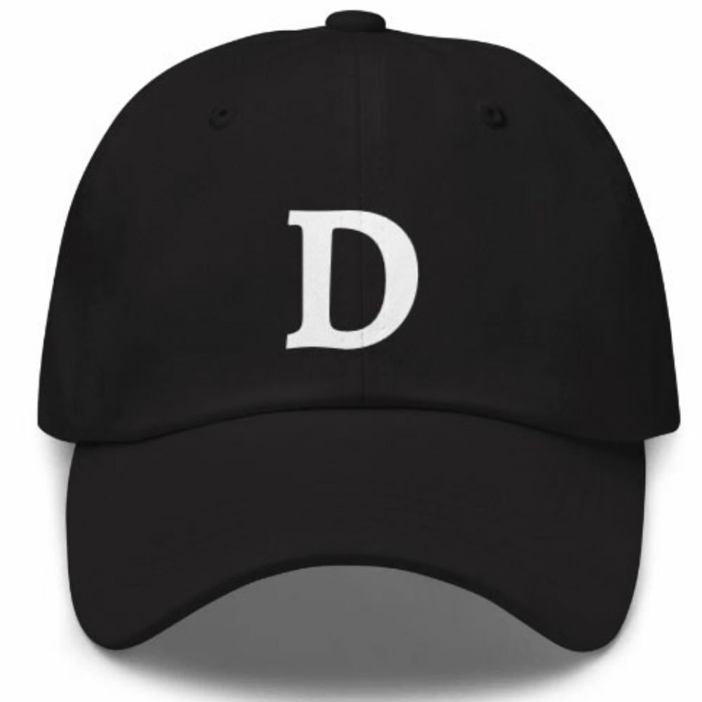 Introducing the Dynamic D Hat: Elevate Your Style with Distinctive Confidence!